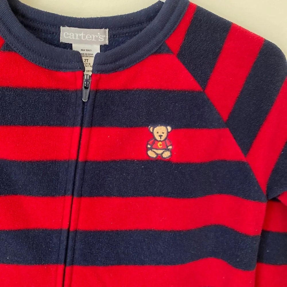 Carters sleepwear pajamas. Red/ blue. SZ 2T.